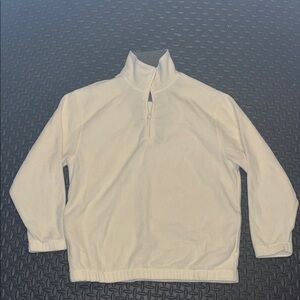 Ocean Pacific Fleece Pullover XL Quarter Zip Cream Sweater